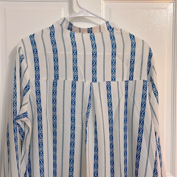 NWOT Women's V Neck Button Down Loose Casual Top Size Large, NWOT - Picture 7 of 11